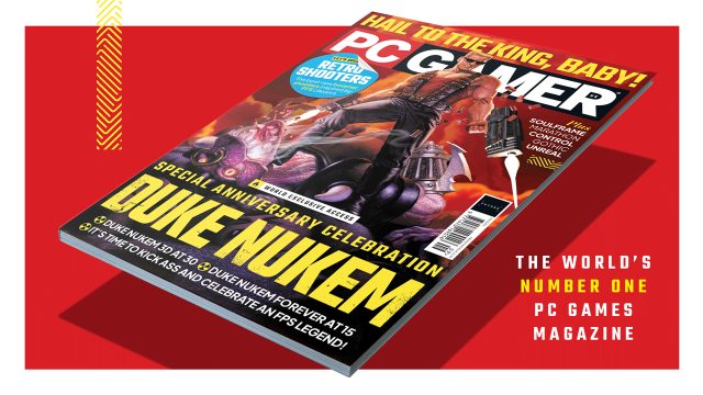 PC Gamer magazine's new issue is on sale now: Duke Nukem special anniversary cel