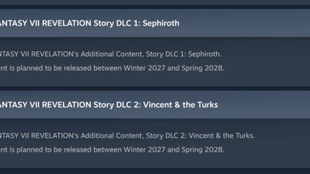 Game: FFVII Revelation DLCs Feature Sephiroth And Vincent, Extending The Story I