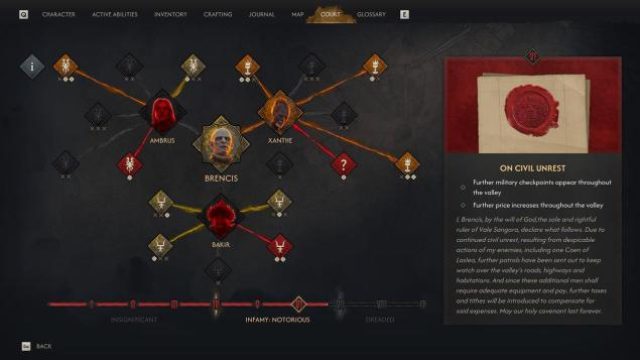Game: All Infamy Edicts In The Blood Of Dawnwalker – Vampire Court Guide